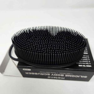 silicone body scrubber black by metene bath shower